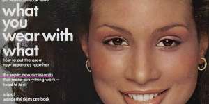 Beverly Johnson on the cover of Vogue in 1974.
