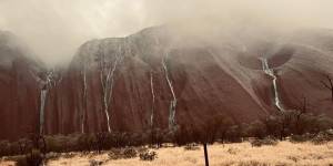 Spring rainfall at Uluru