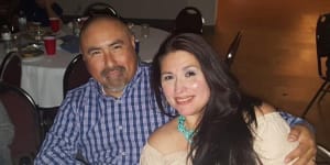 Teacher Irma Garcia,who was shot dead in the massacre at Robb Elementary in Uvalde,Texas,this week and her husband Joe,who died of a heart attack after visiting her memorial.
