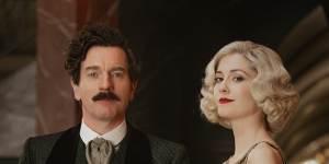 Ewan McGregor as Count Rostov and Mary Elizabeth Winstead as Anna Urbanova in A Gentleman in Moscow.