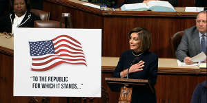 House Speaker Nancy Pelosi opened the House of Representatives debate about the articles of impeachment against President Donald Trump.