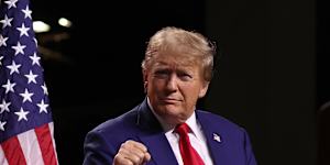 Donald Trump at a campaign rally in Nevada this month.