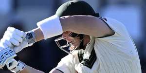 Steve Smith is bowled during the Test series against New Zealand.