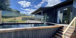 Shipping container pools have increased in popularity. 