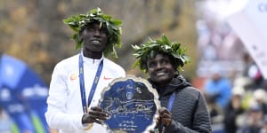 Kenyan Joyciline Jepkosgei wins New York City Marathon title on debut