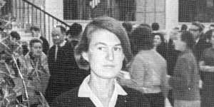 Katerina Clark as an MA student at Moscow University in 1965.