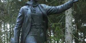Land Marx ... a Soviet-era statue in Grutas,Lithuania.