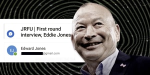 Eddie Jones took part in a first round interview with the JRFU on August 25.