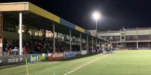 NPL club Brisbane Strikers’ home,Perry Park,has not had improvements to its spectator facilities in decades.