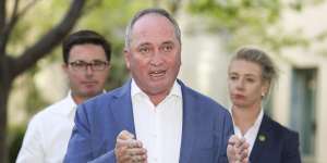 Barnaby Joyce said the Nationals can help the regions transition by ‘staying in the tent’.