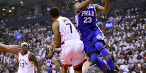 76ers even series with Raptors,Nuggets hold off Blazers