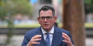 Premier Daniel Andrews on Tuesday fended off questions about his ties with the Fox family.