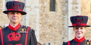 Yeoman warders at the Tower of London.