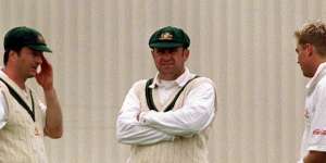 Steve Waugh,Mark Taylor and Shane Warne during their days as Test teammates.