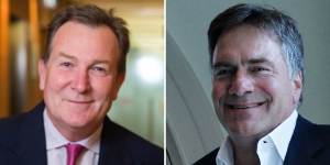 Mark McInnes (left) will team up with retail billionaire Brett Blundy in a new role