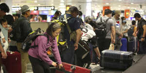 The Sydneysiders were among the 200-plus passengers returning to major cities around Australia from Christmas Island.