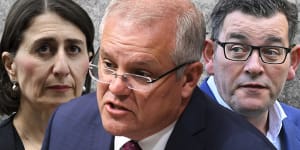 After Gladys Berejiklian blindsided Canberra and Daniel Andrews launched metaphorical grenades,Scott Morrison did his best to put out spot fires.