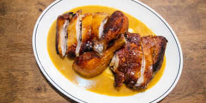 Go-to dish:Roast chicken with parsnip puree and black pepper gravy.