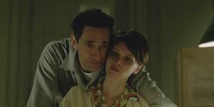 Adrien Brody and Felicity Jones in The Brutalist.