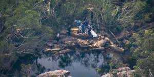 A man has died in the Royal National Park after being pulled unresponsive from a swimming hole on Monday,November 25.