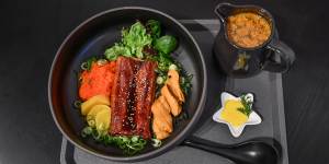 Eel ramen with uni broth.