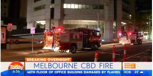 Fire,flood drama on 46th floor of Nauru House in CBD