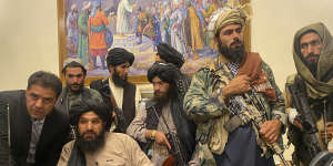 Taliban fighters took control of the Afghan presidential palace after then-president Ashraf Ghani fled on August 15. Security experts have warned that the ease of the Taliban victory could inspire extremists in other nations. 