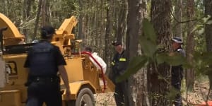 The scene of the alleged murder in 2017 at the property in Goomboorian,150 kilometres north of Brisbane.