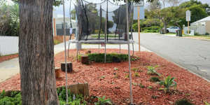 Perth community petition to keep trampolines on front verges as backyards shrink