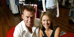 Bill Clarkson and Lorna Jane Clarkson in the early days of their business in 2004. 