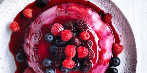 Neil Perry's delicious no-bake,tangy summer berry pudding.