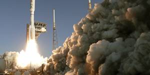 The Mars mission rocket lifting off from Cape Canaveral in July.