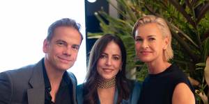 A good cause:Lachlan Murdoch,Lisa Wipfli and Sarah Murdoch at the Ronald McDonald Gala Dinner in April.