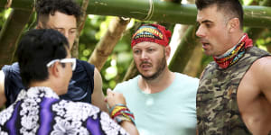 Steve,Benji,Matt and Zach on Australian Survivor. 