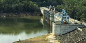 Warragamba Dam,the main source of Sydney's drinking water supply. 