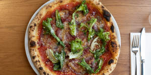 Go-to dish:Lingua pizza with ox tongue,roasted garlic and endive.