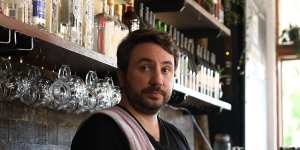 Daniel Startup is co-owner of Hive Bar in Erskineville,Sydney on May 30,2020.