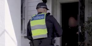 Victoria Police checking on residents who have recently been forced to self-isolate. 