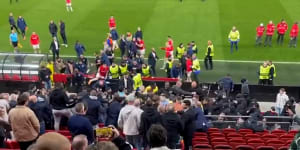 West Ham,AZ Alkmaar players clash after game