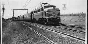 The Gippslander passenger train in 1968.