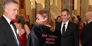 Early Childhood Education Minister Anne Aly makes a statement on violence against women.