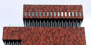 Block party ... the Museum aan de Stroom features a striking design and a Michelin-starred restaurant. 