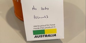 A picture circulated among Australia Post employees on email. 