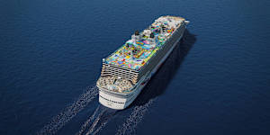 An artist's impression of the completed Global Dream.