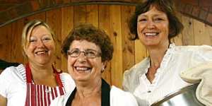 Nooks and grannies ... the legendary three nonnas:Barb Sartori,Josie Politini and Katrina Pizzini.