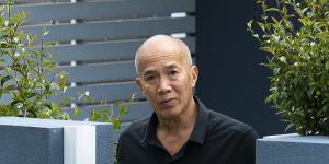 Neurosurgeon Charlie Teo outside his Pagewood house.