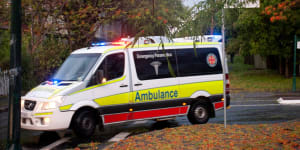 Cyclist rushed to hospital after being hit by car at busy Brisbane intersection