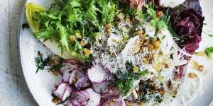 Savour the flavour:Radicchio salad with anchovy dressing.