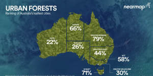 Australia’s greenest – and least-green – cities. 