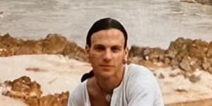 Brett Sutton at the Mekong River in Laos in 1996.